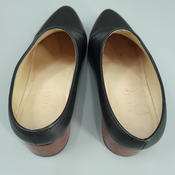 Nisolo Sofia Slip-On Black Leather Mule Clog size 7 - Picture 7 of 14